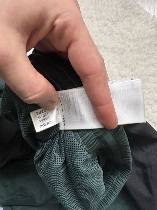 Мужские Нейлоновые Спортивки Adidas Rekive Green Pants Л размер