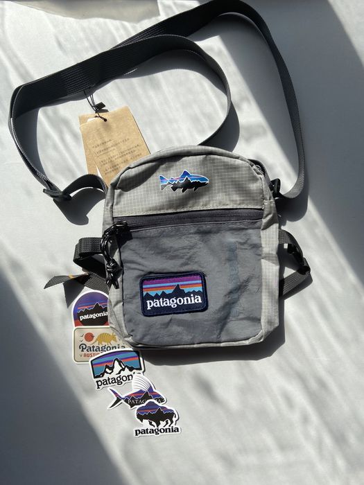 Сумка Patagonia месенджер бананка через плече патагонія + стікери