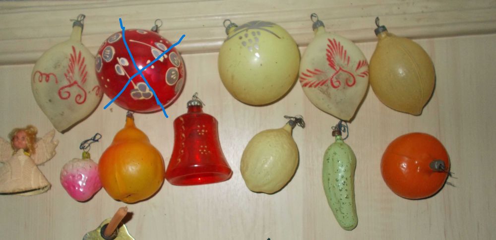 Старые елочные игрушки