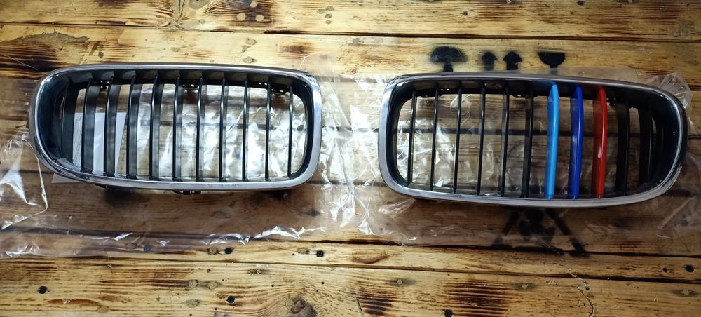 Atrapa grill chłodnicy BMW 3 f31 ,32 "nerki chrom plus kolory M power"
