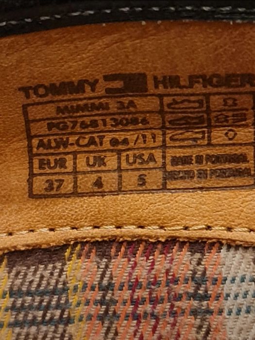 Oficerki, kozaki Tommy Hilfiger Aubrey, skóra naturalna