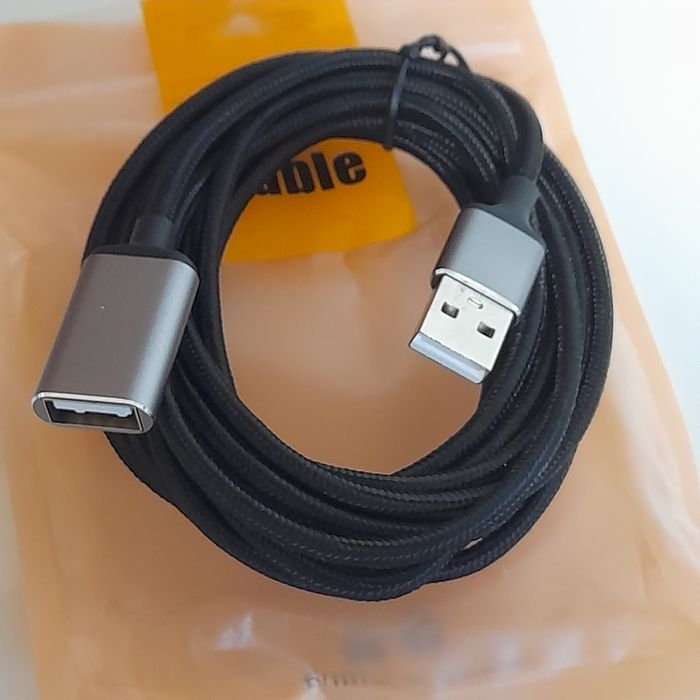 Скоростной Кабель USB-удлинитель 3м (папа - мама) для передачи данных