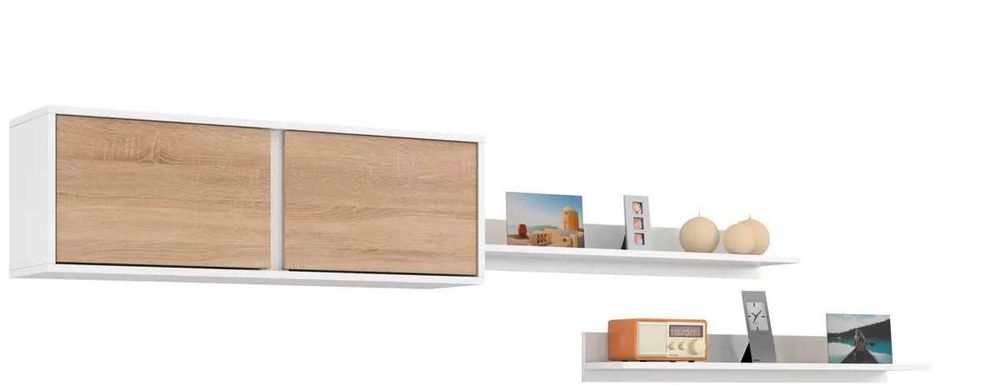 estantes branco brilhante novas