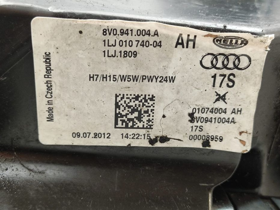 Otica Farol Frente Frontal Direita Audi A3 8V Pré Facelift Fase 1