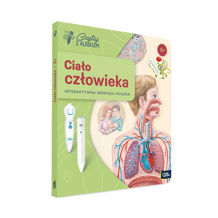 Albik Ciało Człowieka 5+ Interaktywny Zestaw z Mówiącym Piórem NOWOŚĆ