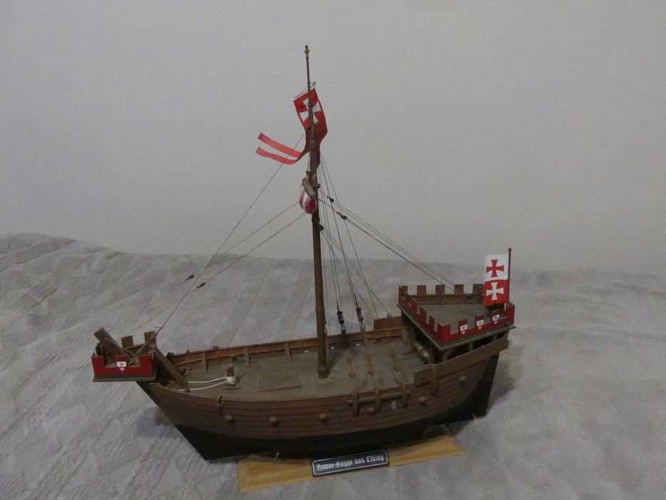 Model statku Koga Elbląska z 1350 roku MM