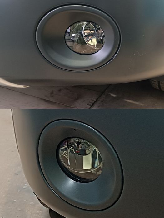 Накладки на туманки шкода октавия скаут