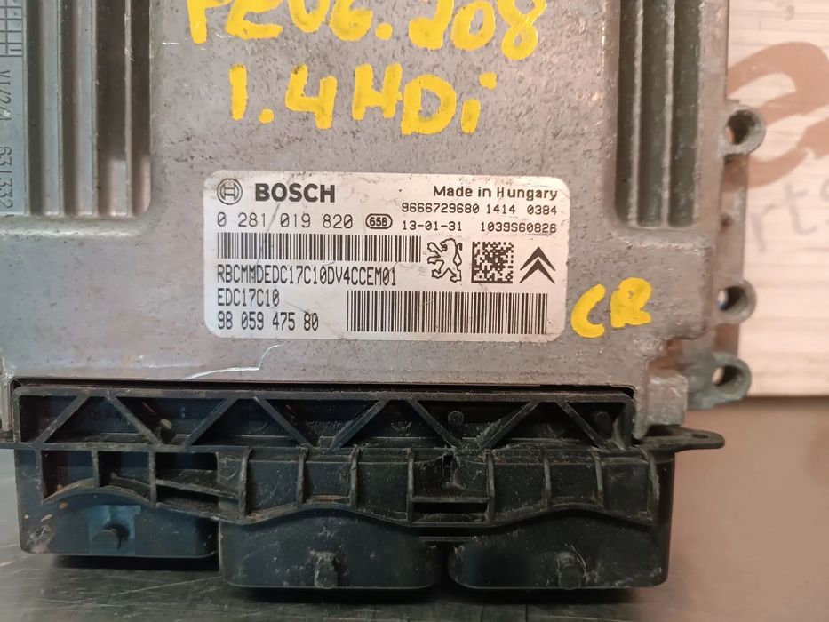 UNIDADE / CENTRALINA DO MOTOR PEUGEOT 208 1.4HDI 0281019820