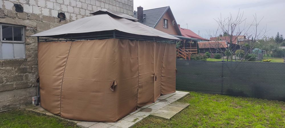 Pawilon ogrodowy Ibiza 3x4m brązowy Garden Point