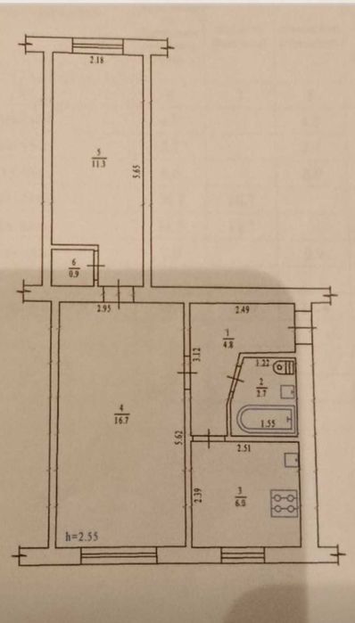 2к квартира на Лялі з ідеальним плануванням!