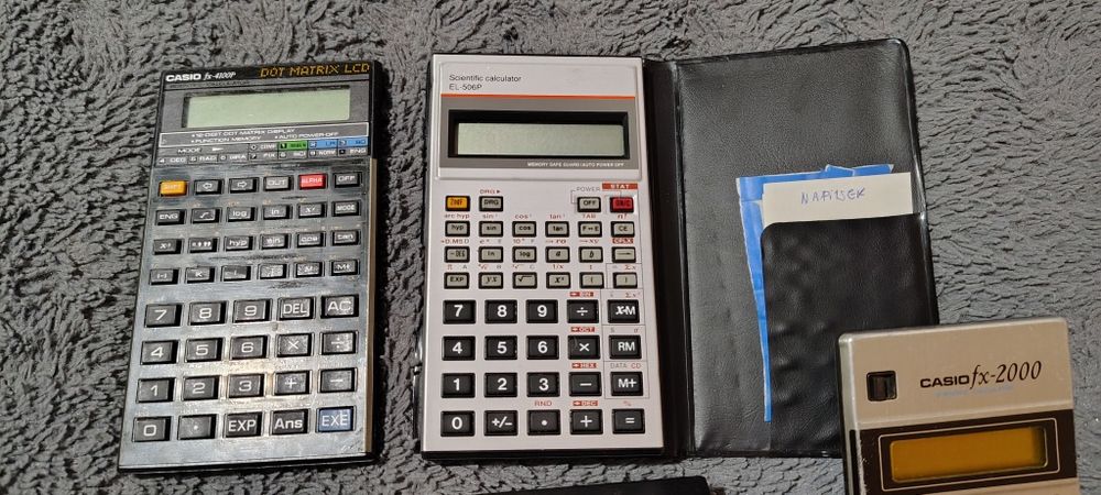 Финтажный Калькулятор Casio,Rockwell, Texas Instruments