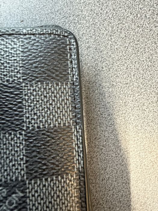 Portfel w stylu Louis Vuitton Damier Graphite – stan dobry