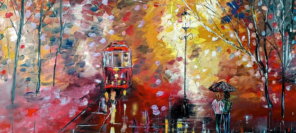 Óleo sobre tela, original: "O ELÉTRICO"