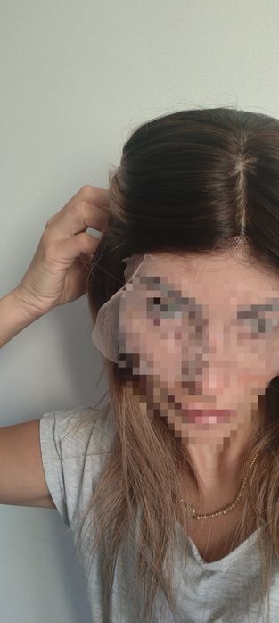 Peruka włos ludzki naturalny