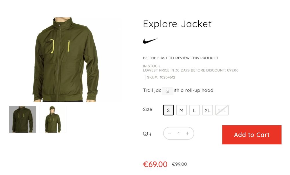 Nike jacket storm-fit куртка