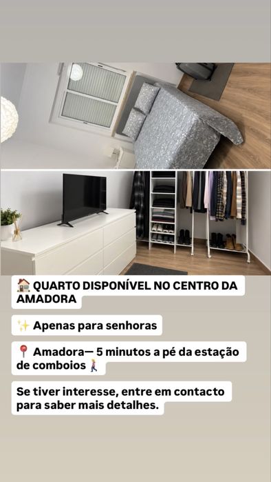 Quarto disponivel/ Amadora/ Lisboa