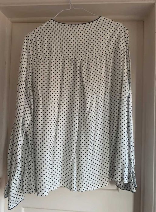 Camisa azul e branca bolinhas, Anne Weyburn by La Redoute  T44