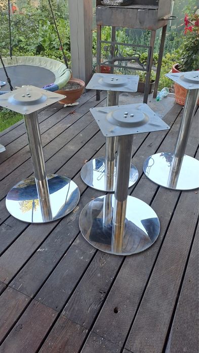 4 metalowe nogi do stolika / podstawy stołowe