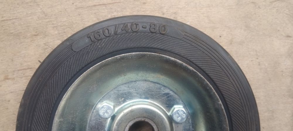 Нові промислові колеса для візка, тачки 160/40-80 (пара, 2 шт.)