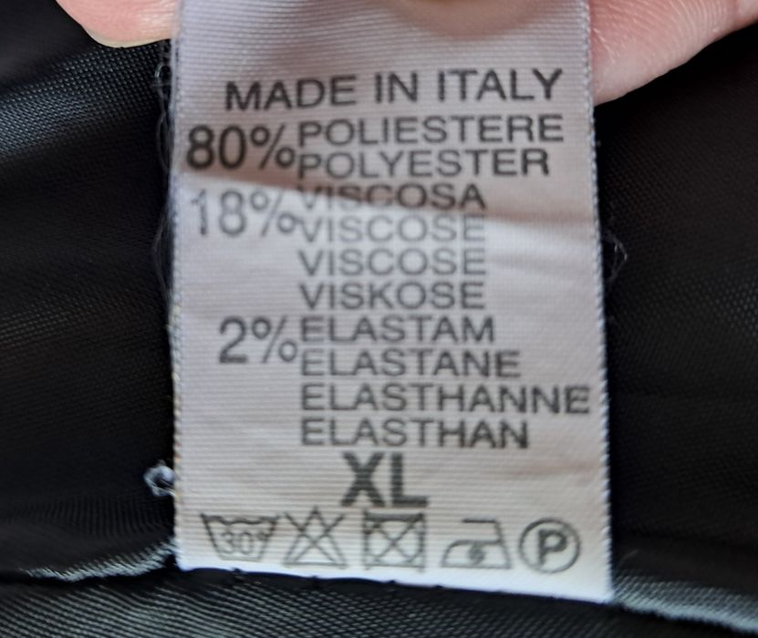 Colete / Casaco Sem Mangas  Made in Italy Preto e Mostarda (Tamanho XL)