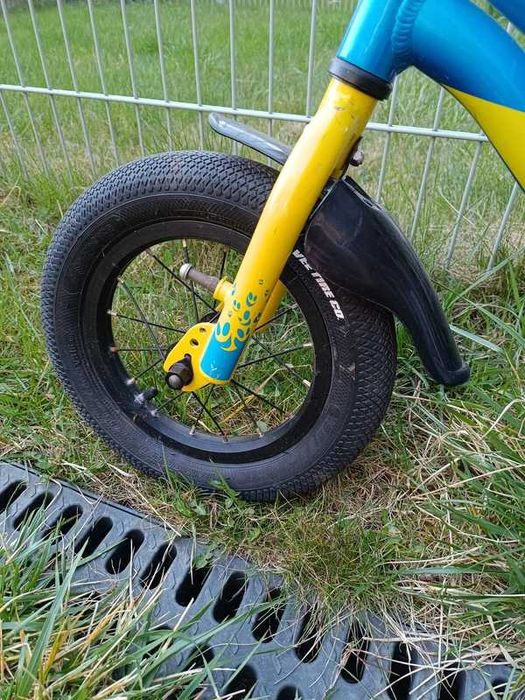 Rower Ghost Powerkid 12 niebiesko-żółty