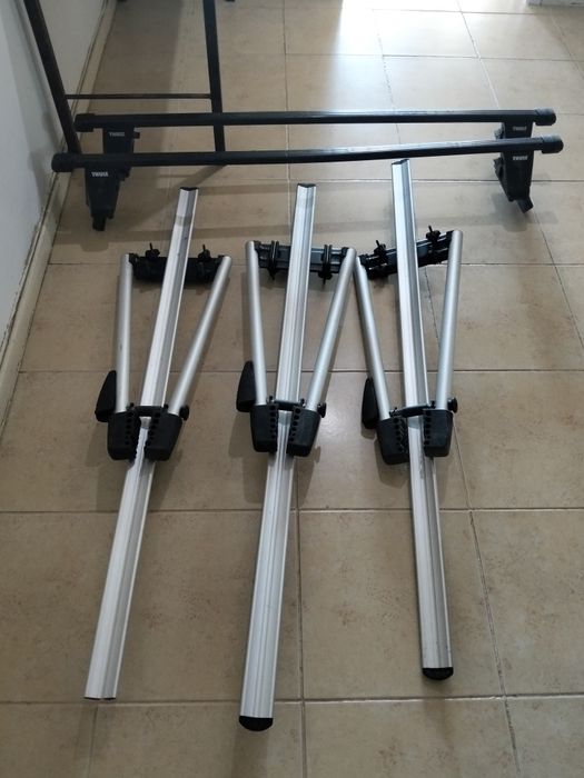 Barras tejadilho e suportes bicicleta