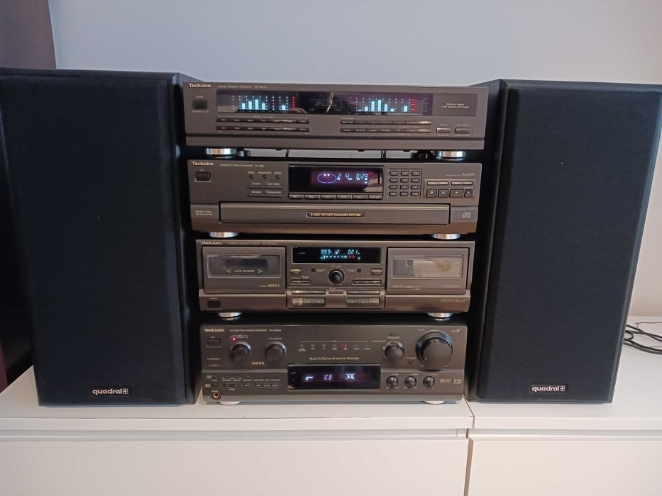 Technics zestaw 4 elementów plus głośniki Quadral