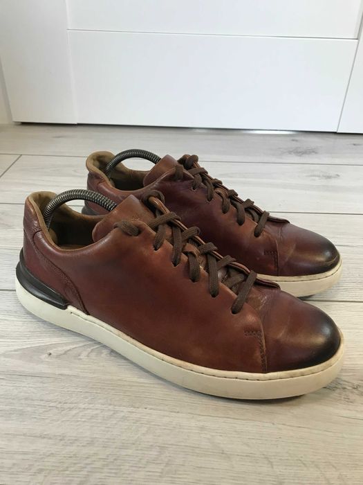 Skórzane półbuty Clarks Court Life Lace rozm. 44