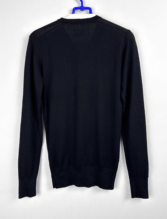 Sweter wełniany ALLSAINTS merino czarny serek S