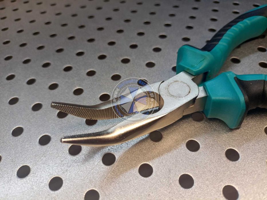 Szczypce wydłużone odgięte 160mm Cr-V szczypce odgięte 160mm