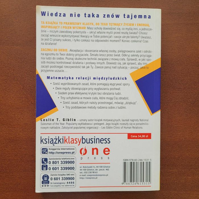 Poradnik "Magnetyzm osobowości" Leslie T.Giblin