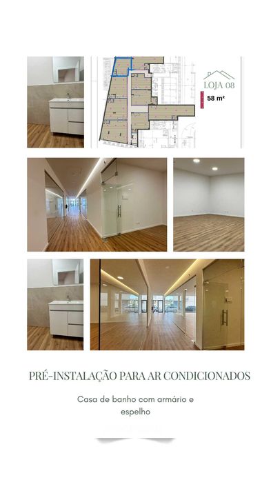 VENDE-SE ESPAÇO COMERCIAL  NOVO COM 9 SALAS PRAIA DA ROCHA