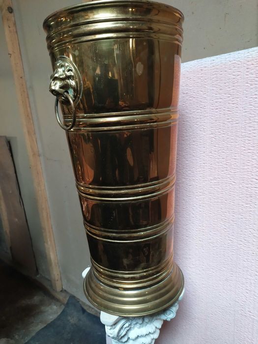 Kubeł duzy mosiężny Antyk