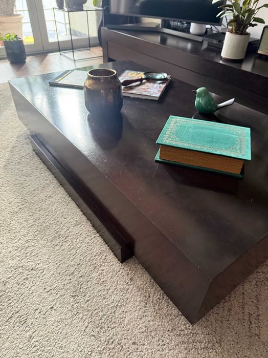 Mesa Centro Sala - Madeira Escura