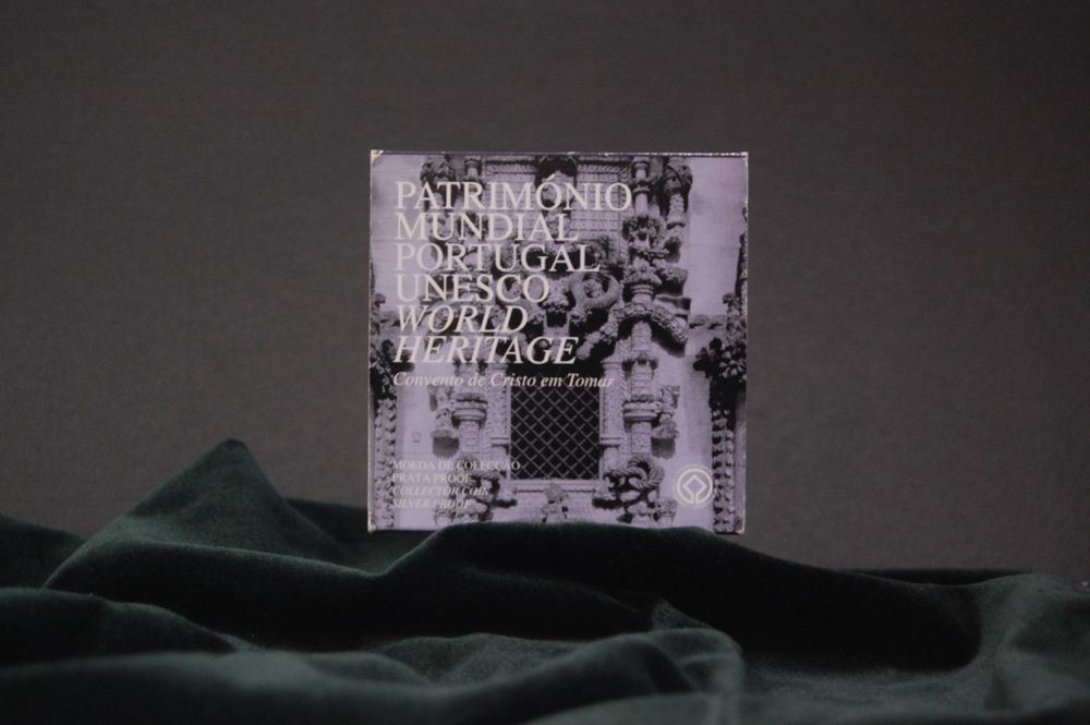 Moeda prata Convento de Cristo Tomar Proof.