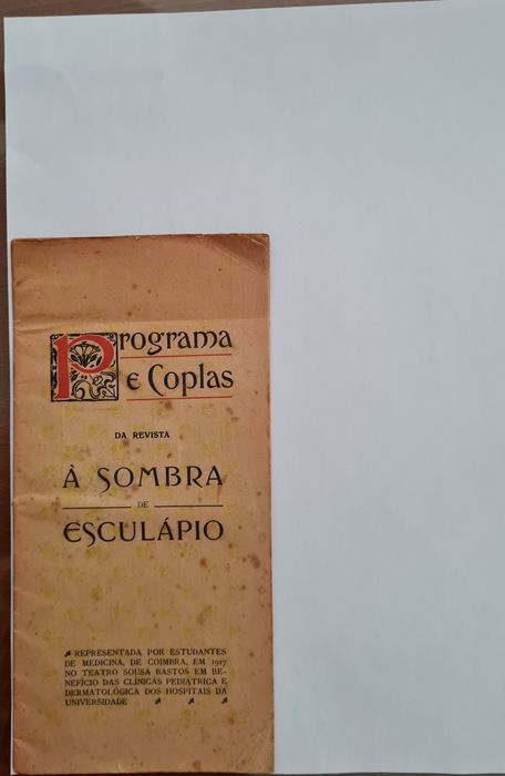 Récita curso medicina 1917