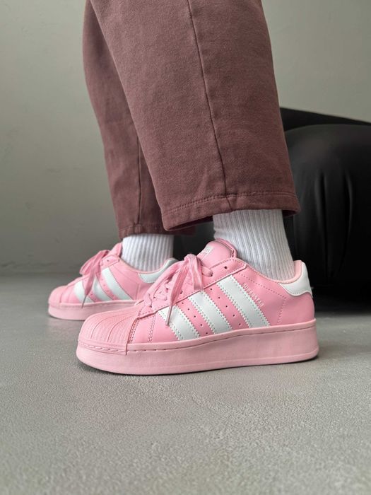 Кросівки Adidas Superstar Platform XLG Pink premium | Кроссовки Адидас жіночі