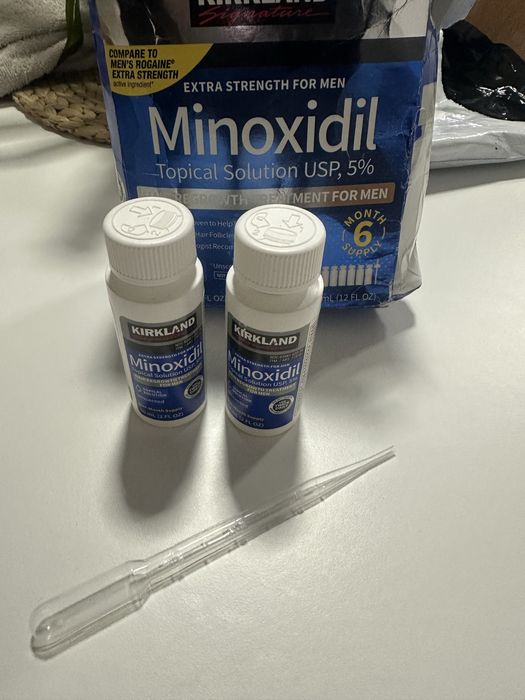 2 x Minoxidil 60 ml + dermeroller selado