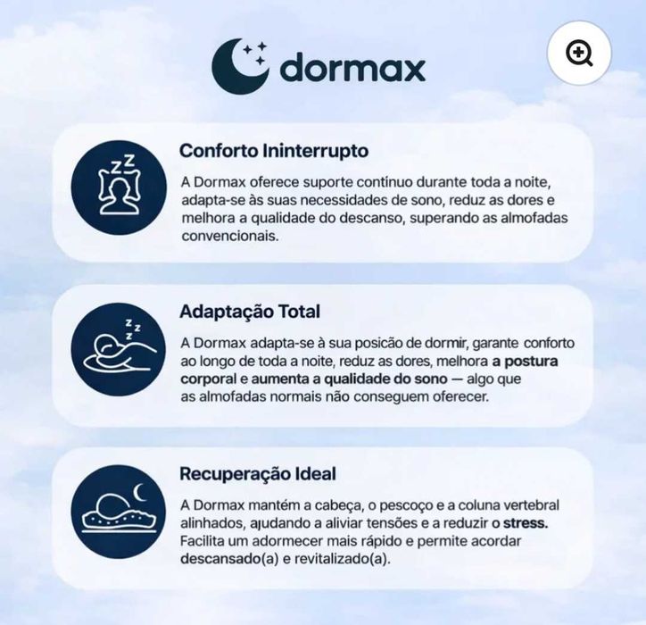 Almofadas ergonómicas Dormax