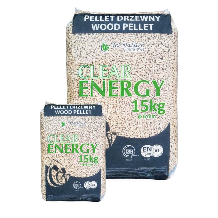 Pellet certyfikowany A1 CLEAR ENERGY ! Pelet ! Dostawa GRATIS!