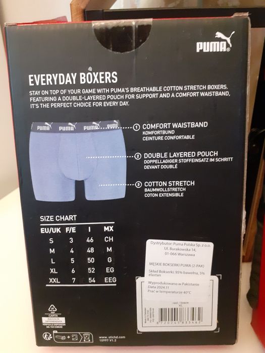 Zestaw bokserek męskich Puma XL/4 pary
