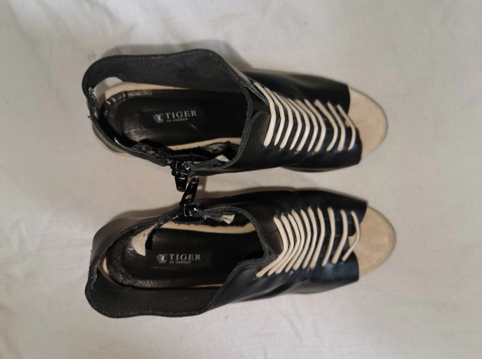 Tiger Of Sweden stylowe sandały botki na obcasie 38