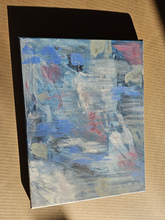 Obraz recznie malowany abstrakcja 40x30cm