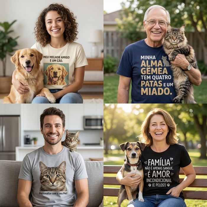 Camisa T-shirt Colete Personalizado Personalize