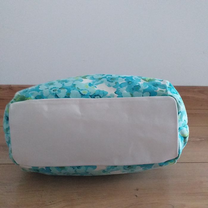 MAXMARA MARELLA oryginalna skóra płótno torebka shopper kuferek worek