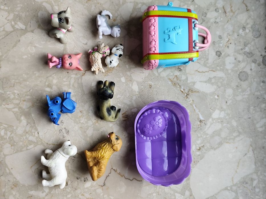 Pieski figurki kolekcjonerskie z akcesoriami zestaw