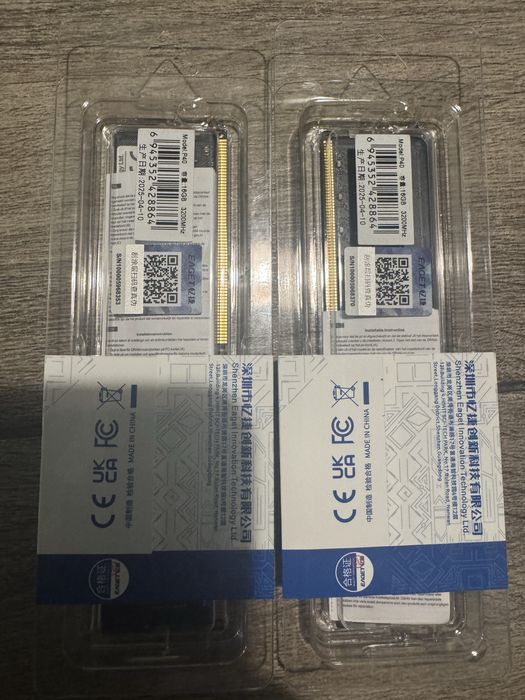 Оперативна пам'ять Eaget DDR4 32GB (2x16GB) 3200MHz 1.2V