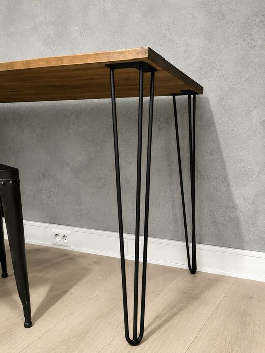 mesa secretaria consola metal madeira industrial rustica