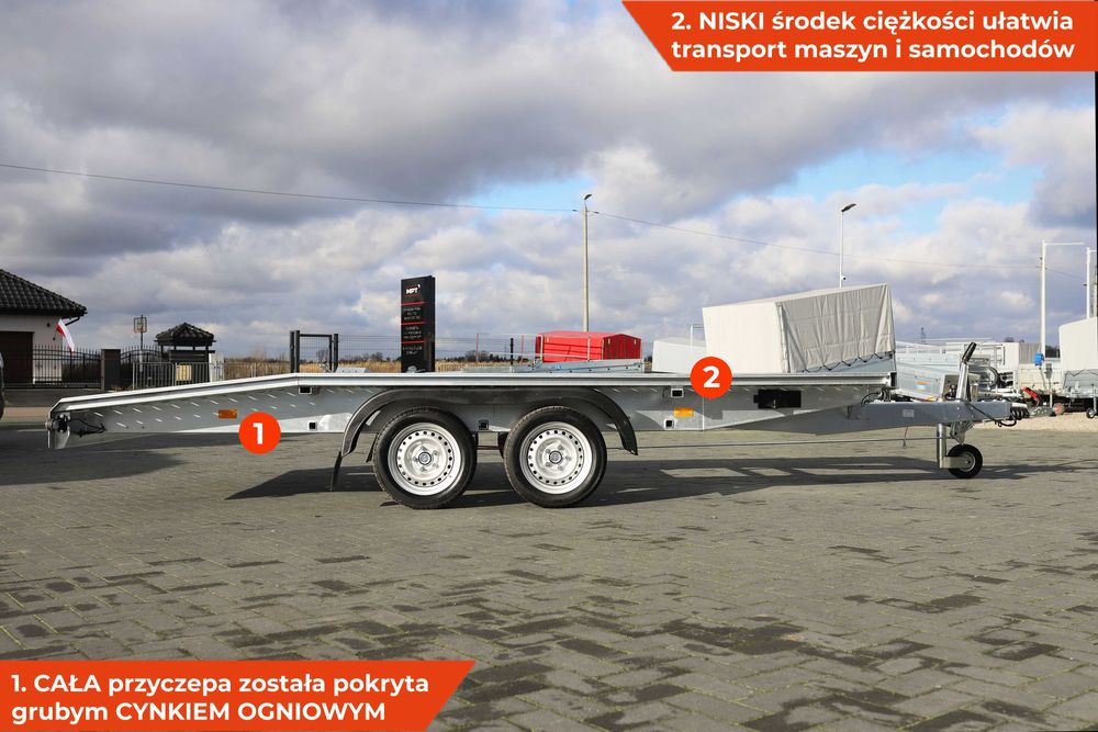 LAWETA samochodowa garbatka nowa NEPTUN N27-420 2 atb GN211 DMC 2700kg