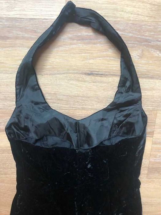 Welurowa śliczna mała czarna Next Collection rozm. 10